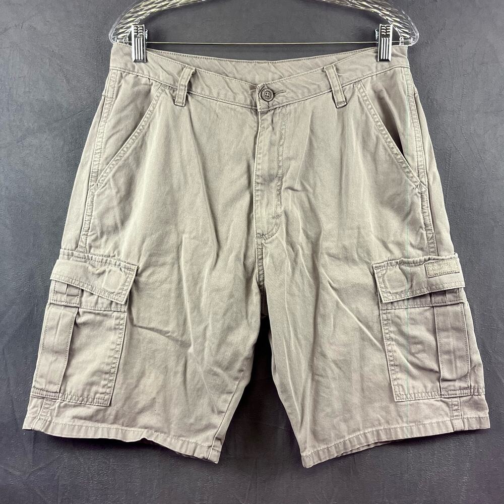 Wrangler Cargo Men's Shorts Safari Outdoors Gray Fishing Hunting Hiking Gorpcore